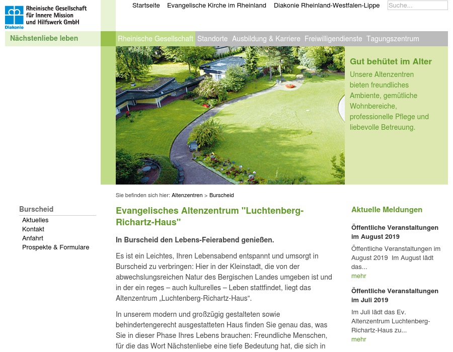 Tagespflege Luchtenberg-Richartz-Haus