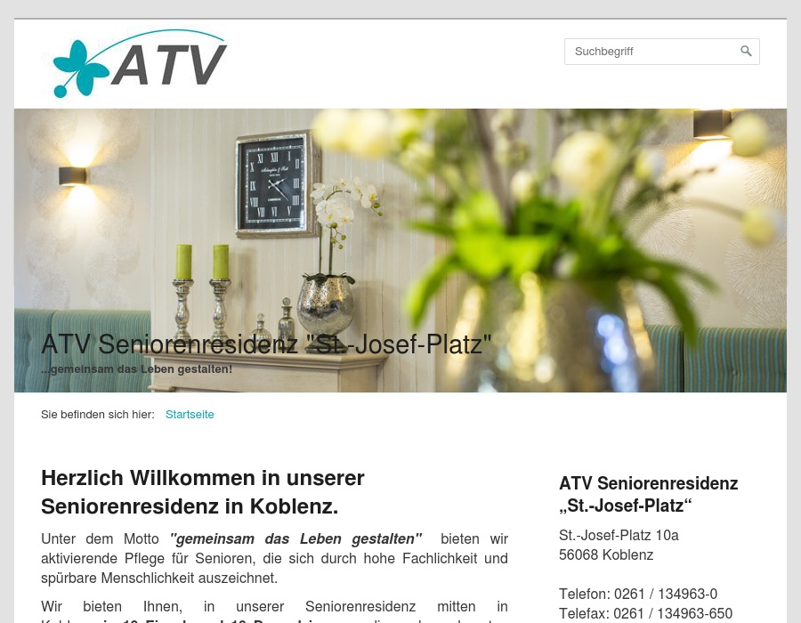 ATV Seniorenbetreuung und Beratung GmbH Seniorendomizil "Am St. Josef Platz"