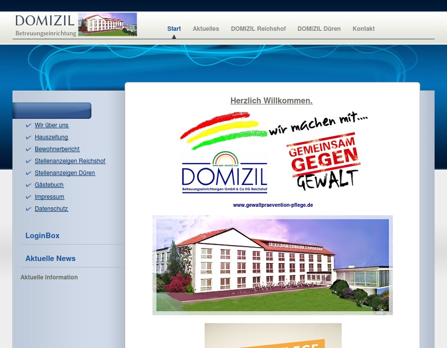 DOMIZIL Betreuungs- einrichtungen Betriebsstätte "Wildbergerhütte"