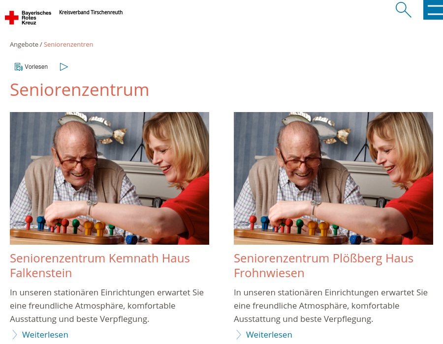 Bayerisches Rotes Kreuz Seniorenzentrum Tirschenreuth Haus Ziegelanger