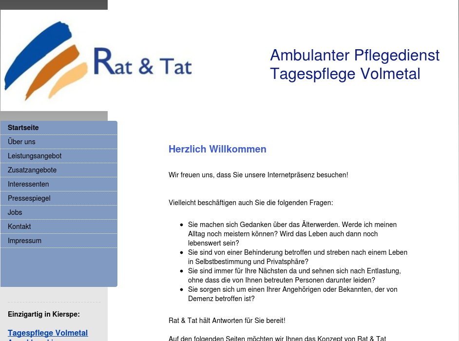 Rat & Tat Tagespflege Volmetal