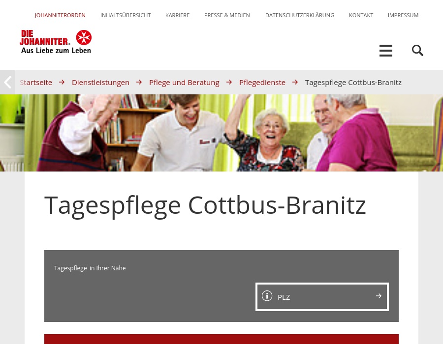Johanniter-Tagespflege im Gut Branitz