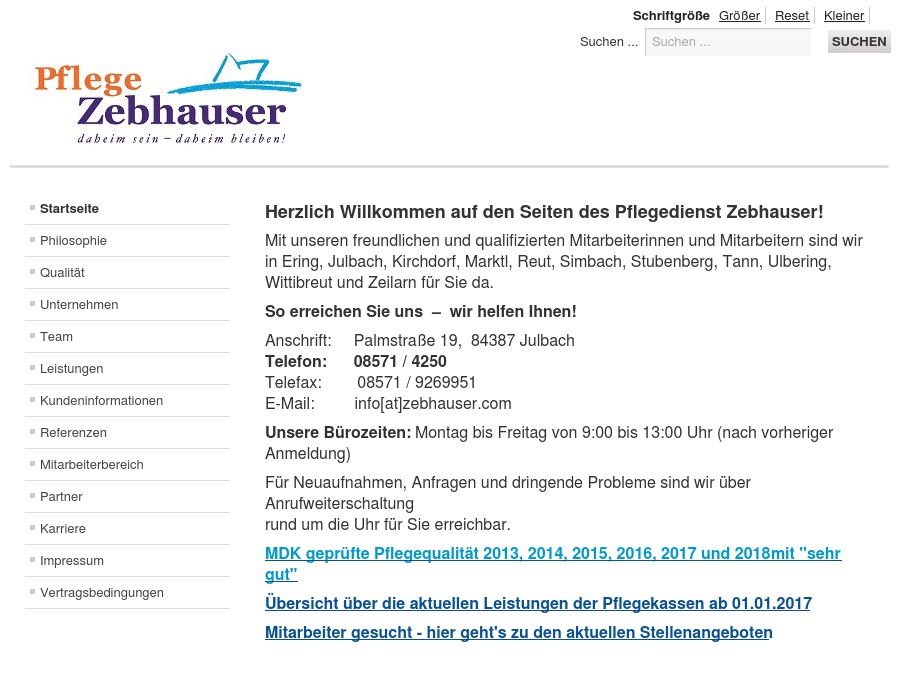 Pflege Zebhauser - Tagespflege -