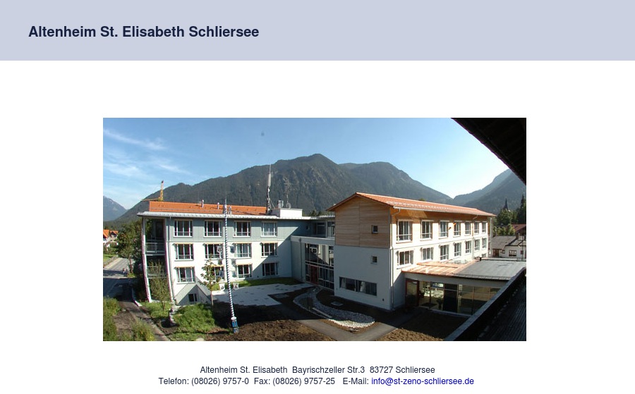 Stiftung St. Zeno Altenheim St. Elisabeth