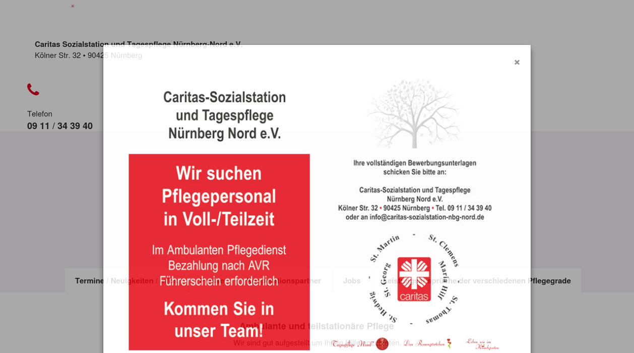 Caritas-Sozialstation und  Tagespflege Nürnberg Nord e.V. "Das Rosengärtchen"