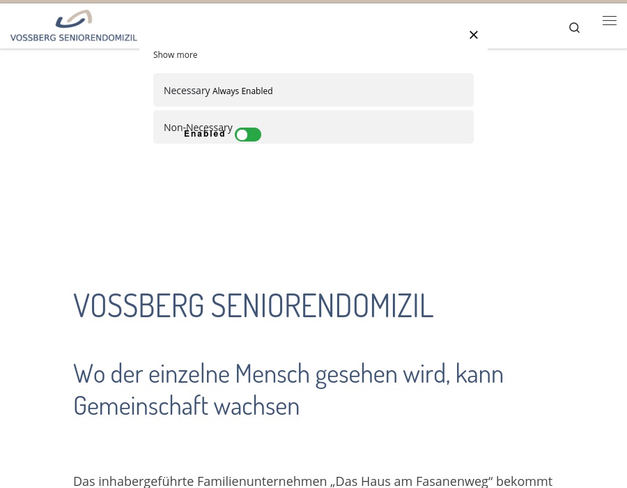 VOSSBERG Seniorendomizil