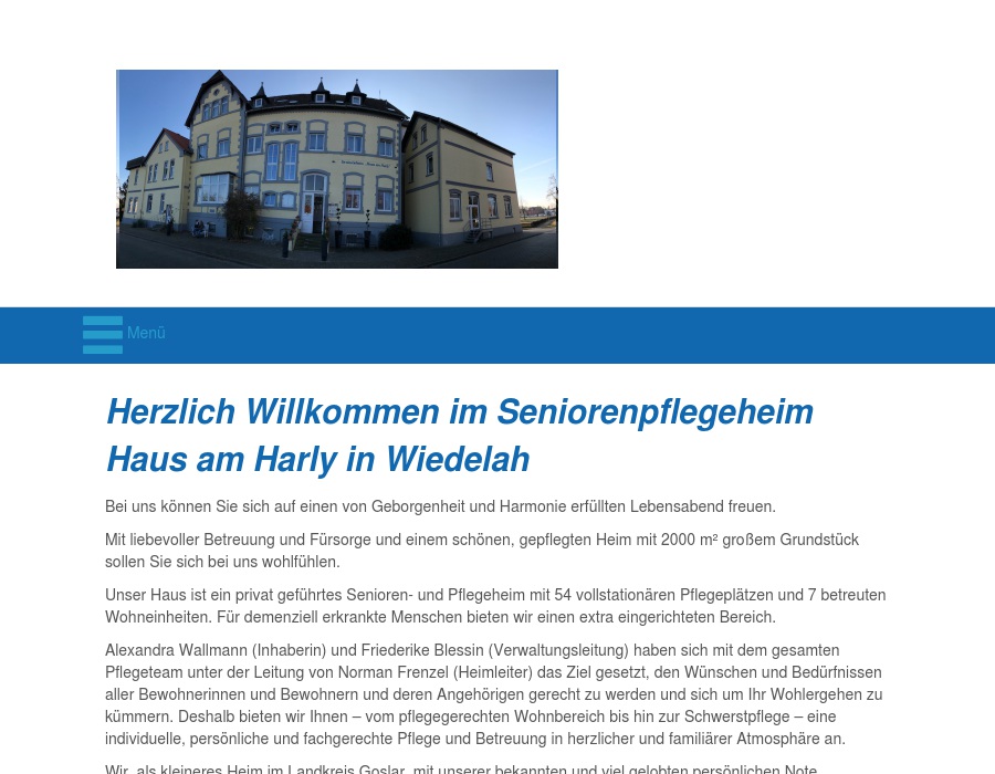 Haus am Harly GmbH Seniorenpflegeheim
