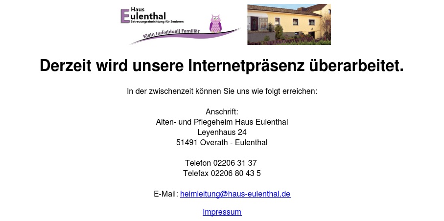 Alten- und Pflegeheim Haus Eulenthal