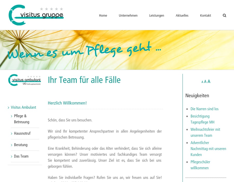 visitus gmbh Im Mittelpunkt