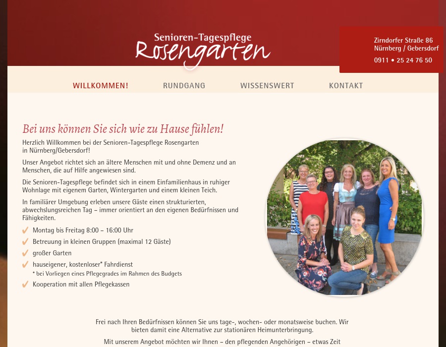 Senioren-Tagespflege Rosengarten GmbH -Zweigstelle-