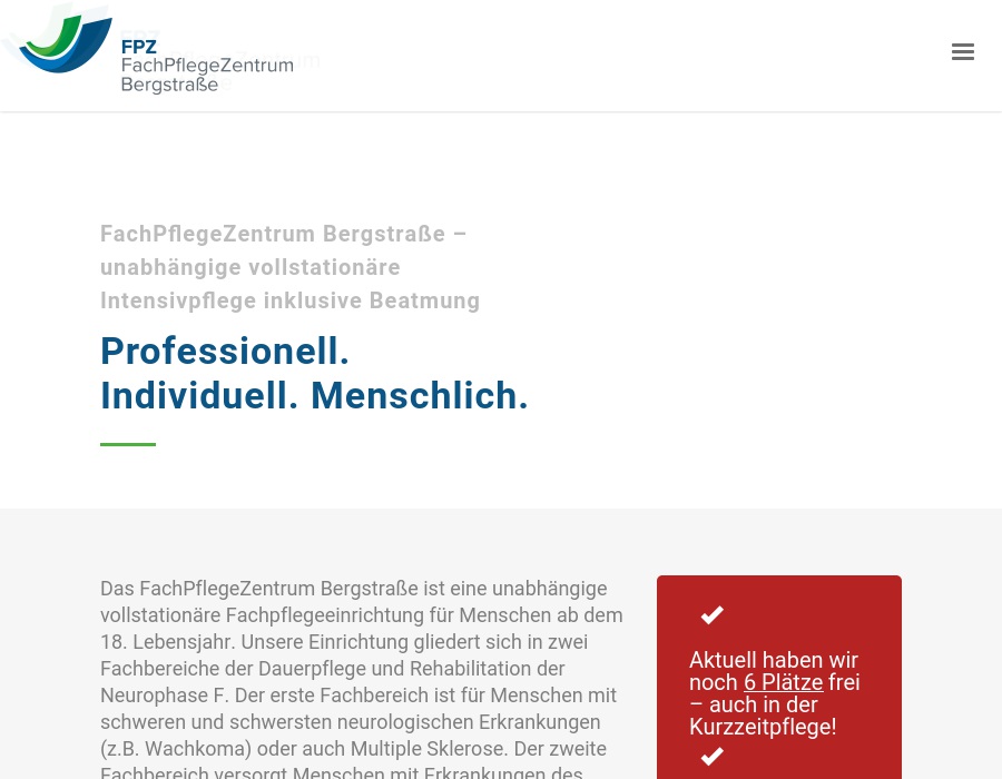 Fachpflegezentrum Bergstrasse GmbH Stationäre Pflege