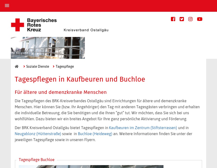 BRK Tagespflege  Stiftsterrassen