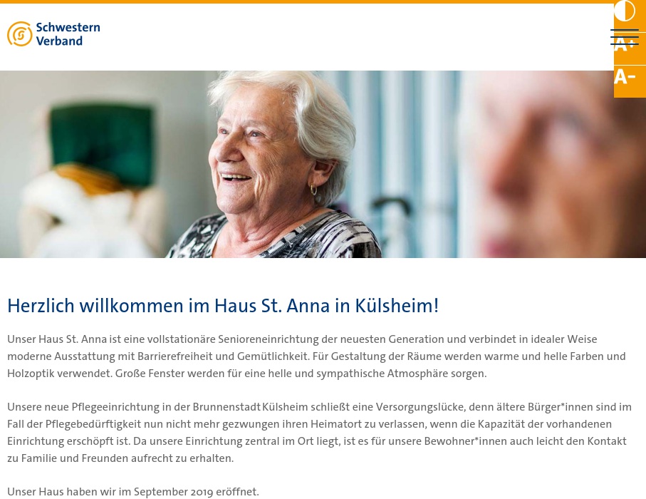 Haus St. Anna Stationäre Altenpflege