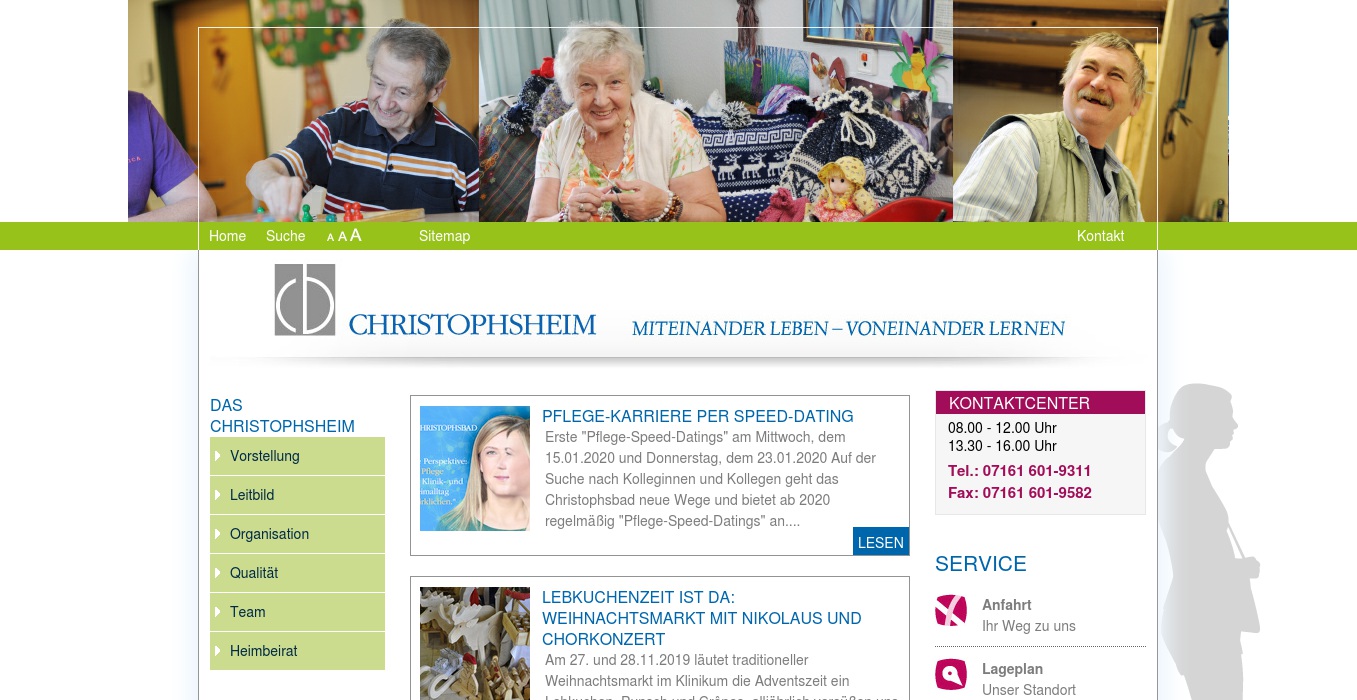Christophsheim GmbH Betreuung und Pflege Am Hohenstaufenblick SGB XI