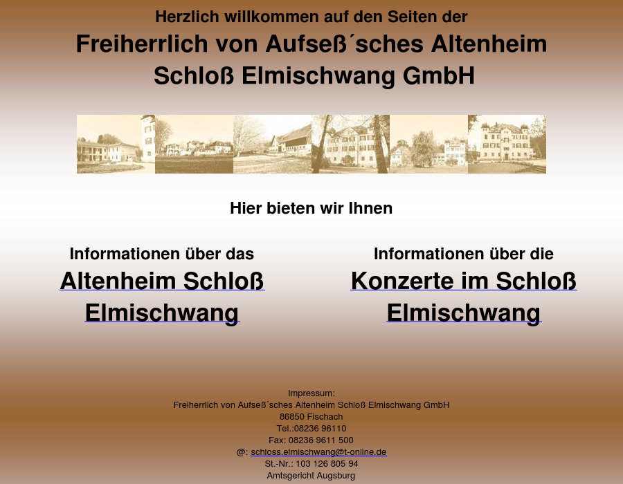 Freiherrlich von Aufseß´sches Altenheim Schloß Elmischwang