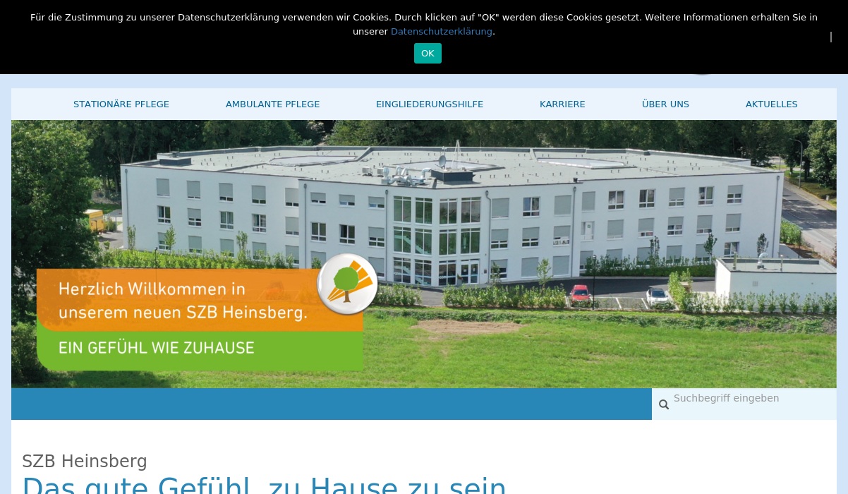 SZB Heinsberg solitäre Kurzzeitpflege