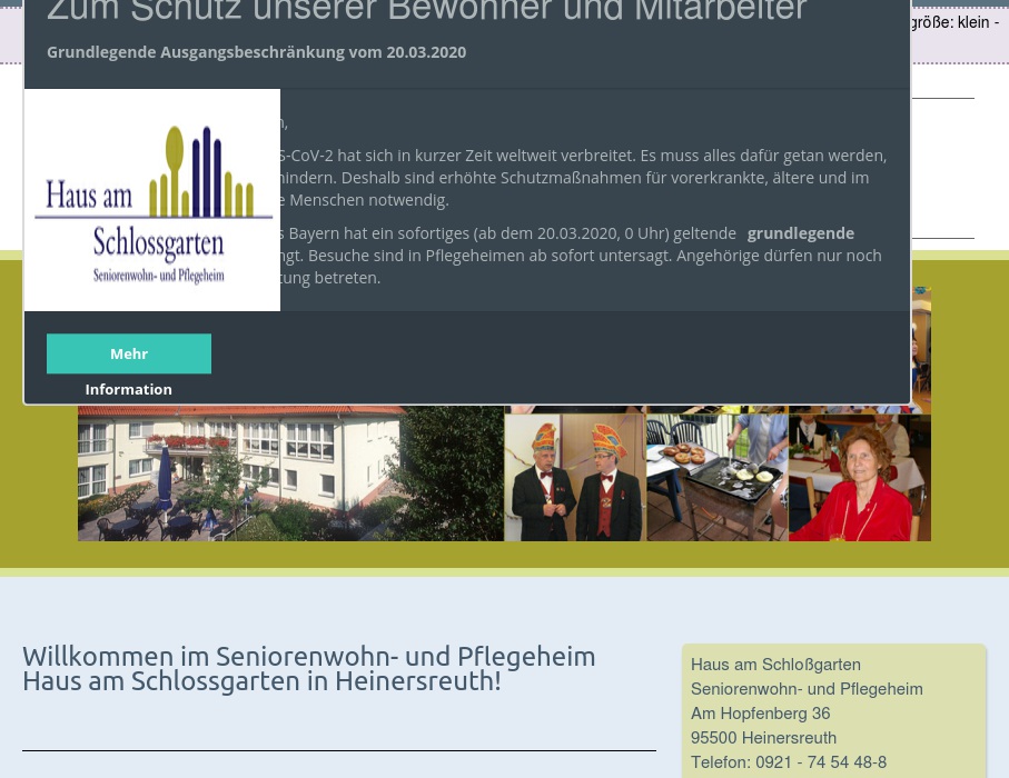 Haus am Schlossgarten Seniorenwohn- und Pflegeheim