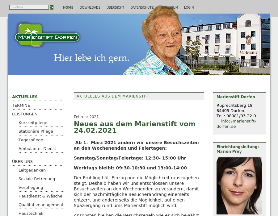 Marienstift Städtische Einrichtung für Altenhilfe