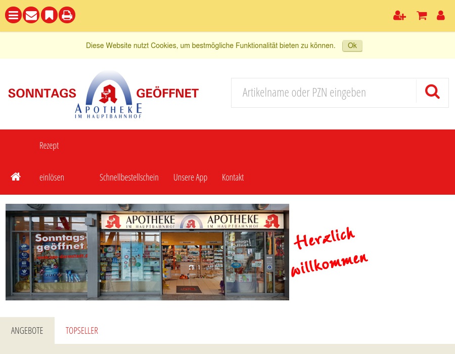 Apotheke im Hauptbahnhof