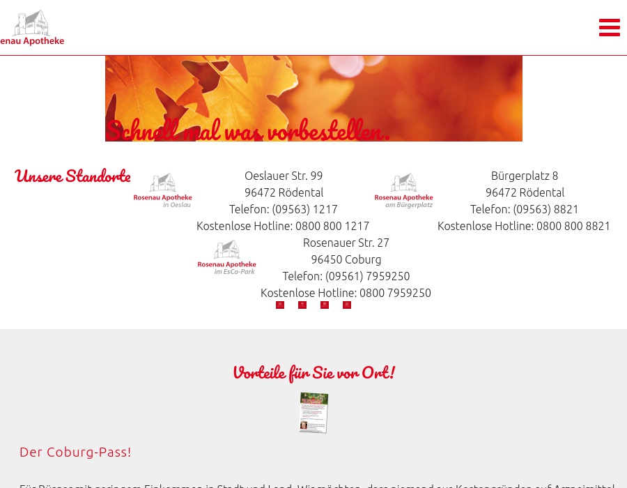 Rosenau Apotheke am Bürgerplatz