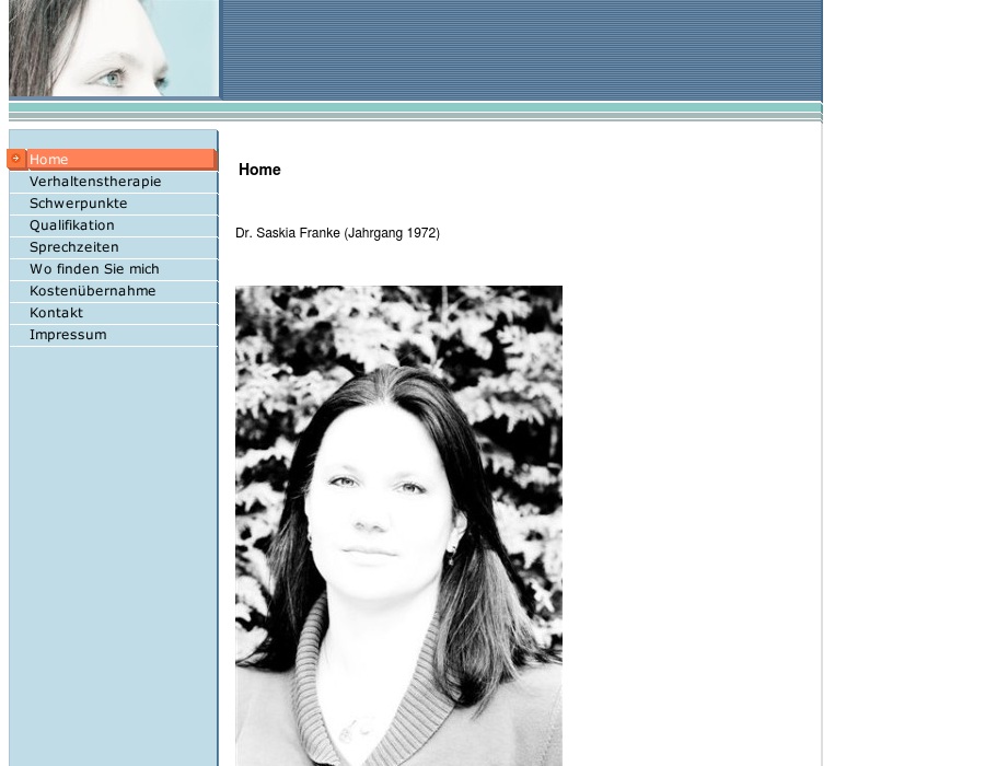 Dr. Saskia Franke, nur Privatkassen und Selbstzahler