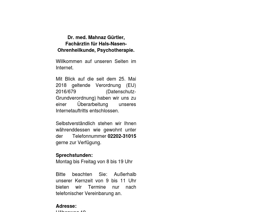 Gürtler Mahnaz Dr. med.
