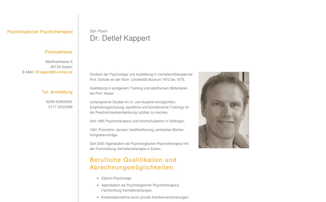 Kappert Detlef Dr. Dipl.-Psych.