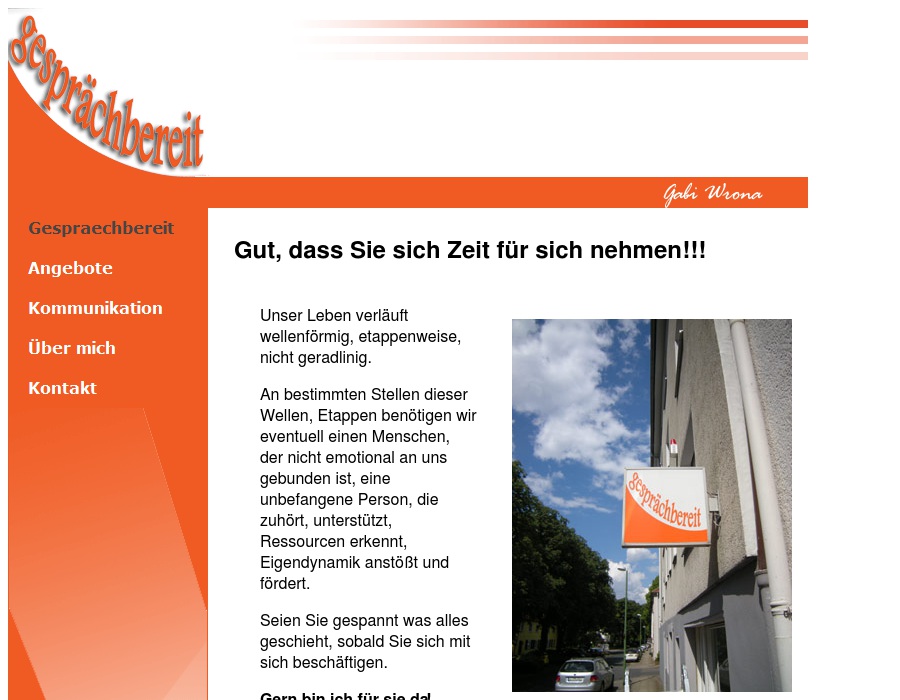 Gesprächbereit Gabi Wrona