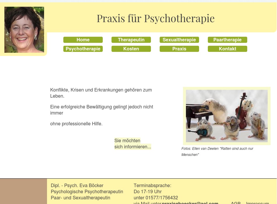 Private Praxis für Psychotherapie / Dipl. Psychologin Eva Böcker