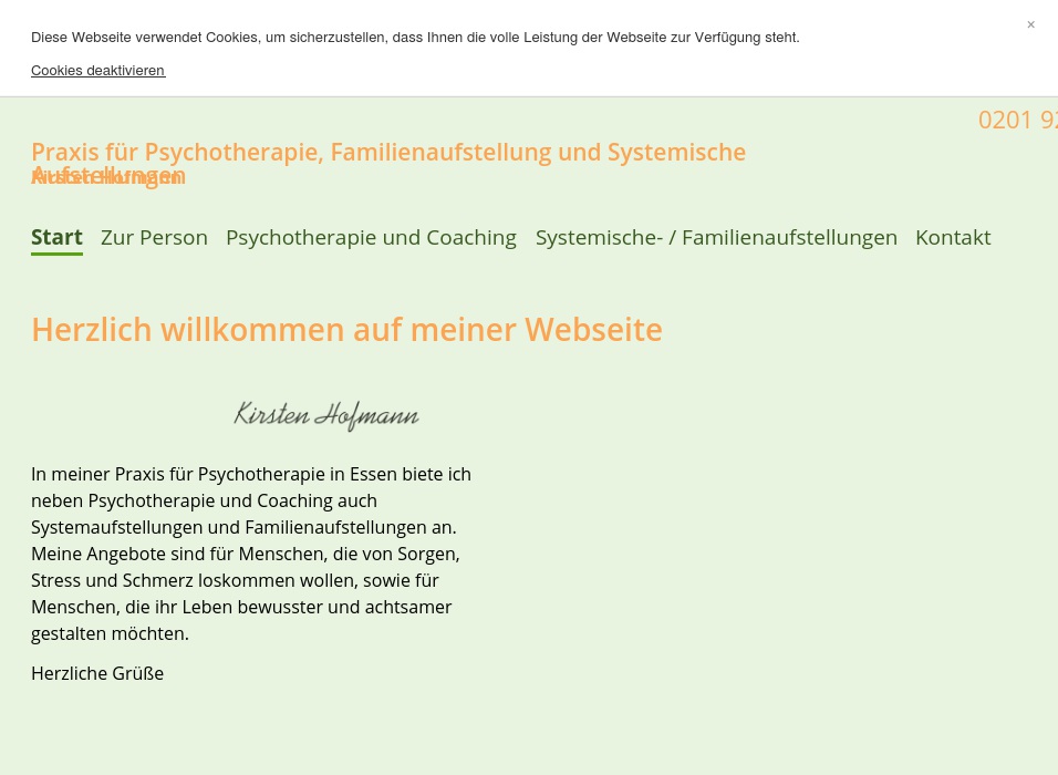 Praxis für Psychotherapie Kirsten Hofmann
