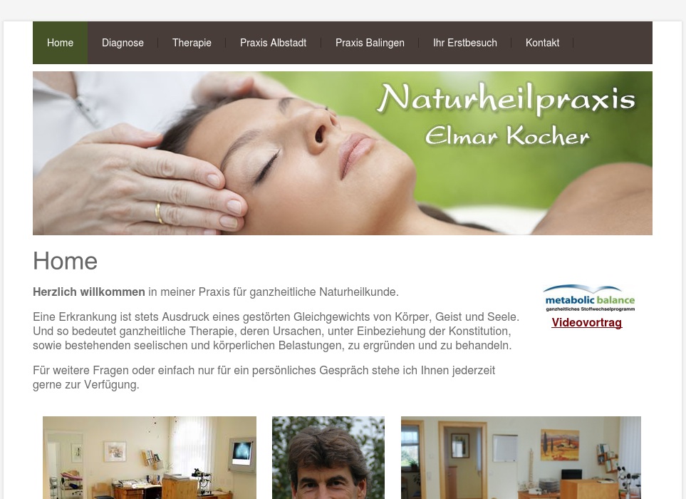 Kocher Elmar, Naturheilpraxis