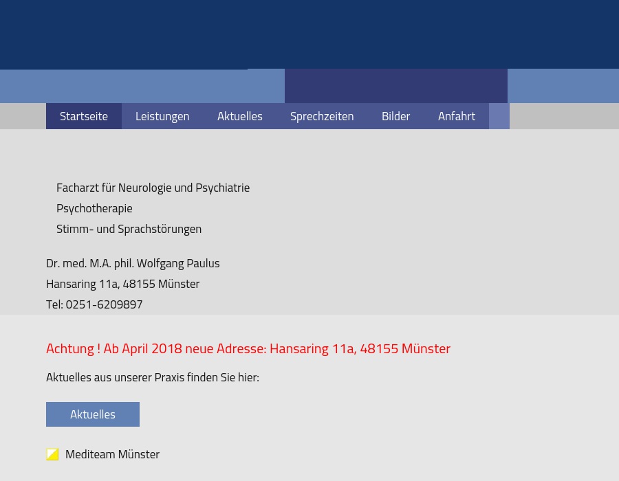 Paulus Wolfgang, Dr. med.