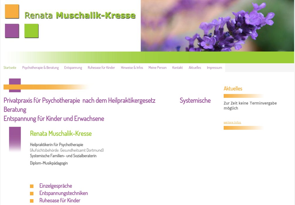 Muschalik-Kresse Renata Psychotherapie