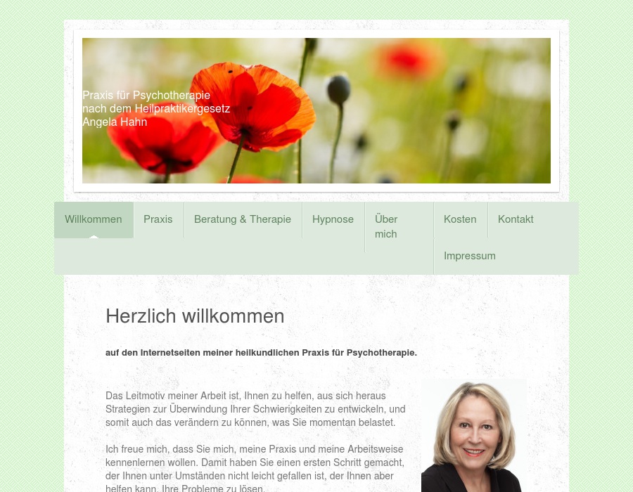 Hahn Angela , Heilpraktikerin für Psychotherapie
