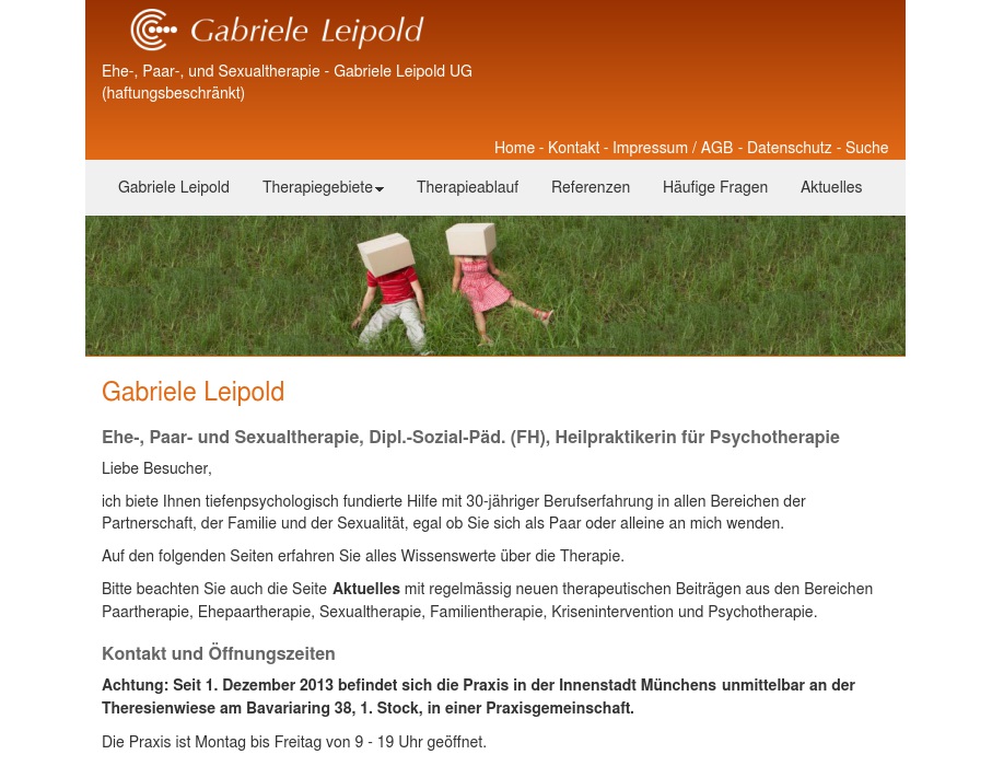 Ehe-, Paar- und Sexualtherapie, Gabriele Leipold Dipl.Soz.päd.