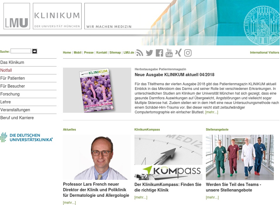 Klinikum der Universität München Campus Innenstadt