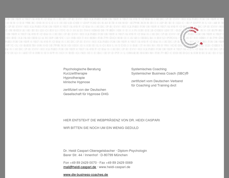 Caspari Heidi Dr.Dipl-Psych.