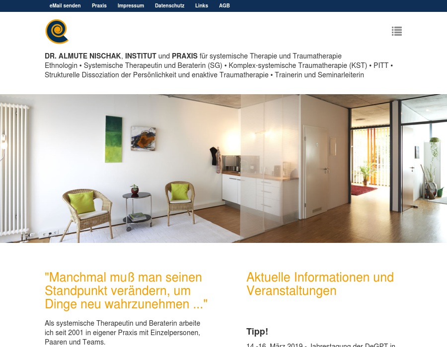 Dr. Almute Nischak Systemische Beratung und Traumatherapie (KST/PITT)