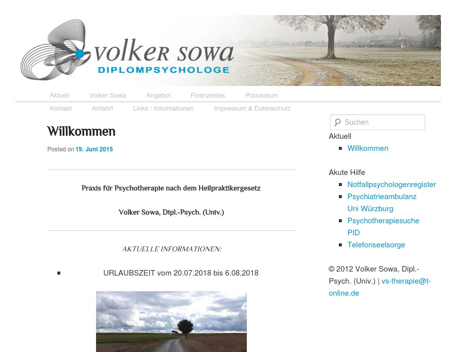 Sowa Volker Diplom-Psychologe