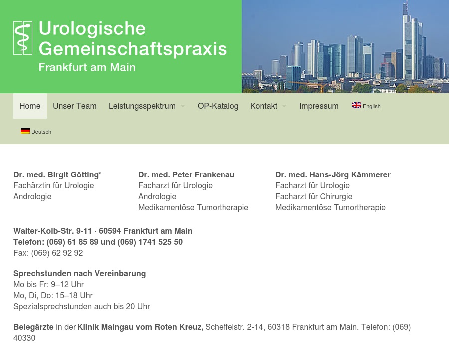 Frankenau Peter Dr. med., Kämmerer Hans-Jörg Dr. med.