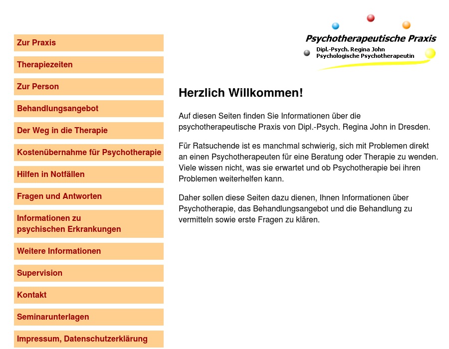 Dipl.-Psych. Regina John Psychotherapie