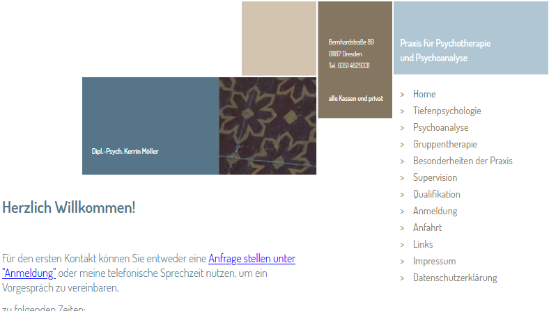 Praxis für Psychotherapie und Psychoanalyse, Dipl.-Psych. Kerrin Möller