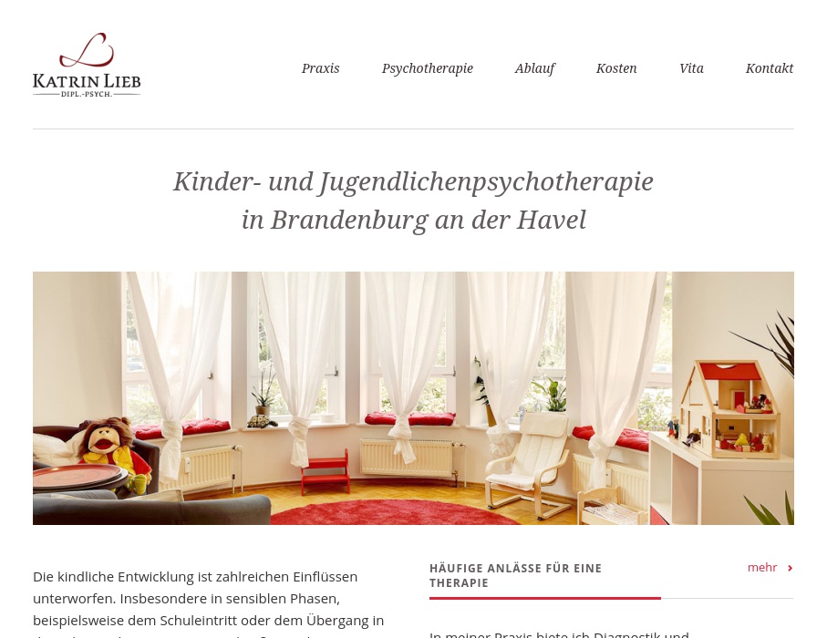 Psychotherapeutische Praxis für Kinder & Jugendliche Dipl. Psych. Katrin Lieb