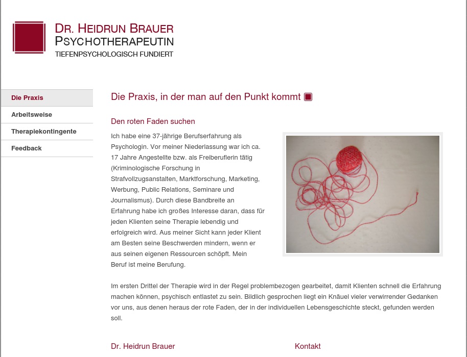 Brauer Heidrun Dr. Psychologischer Psychotherapeut