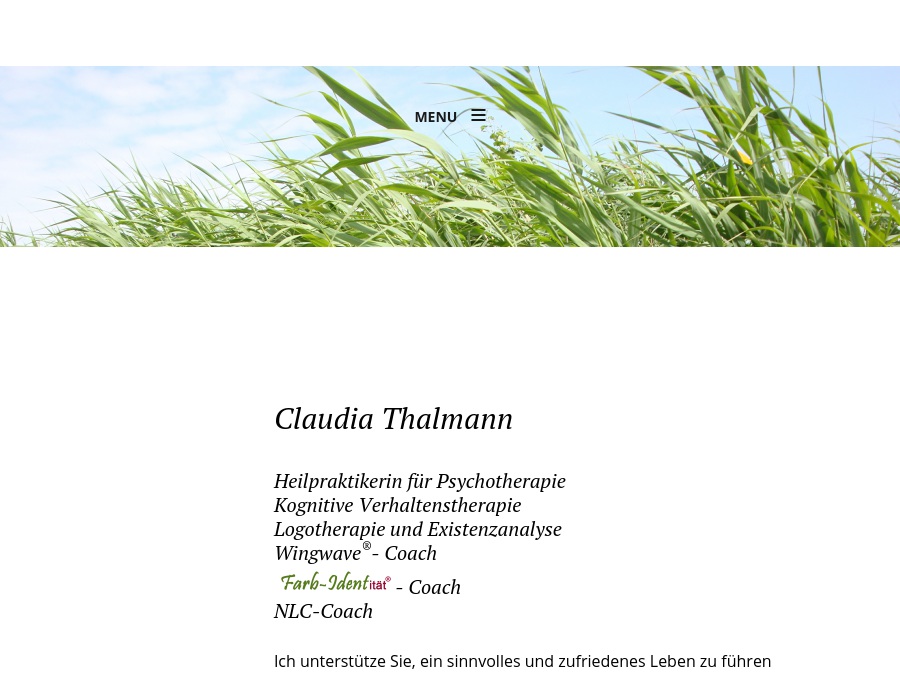 Existenzanalytische Privatpraxis Claudia Thalmann