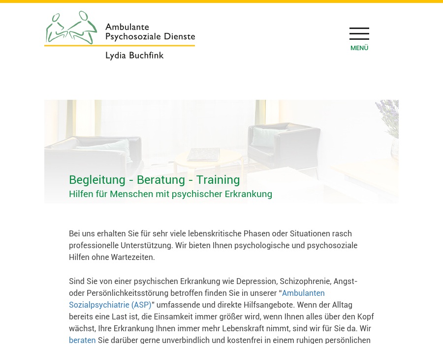 Ambulante Psychosoziale Dienste Lydia Buchfink Psychologische Beratung