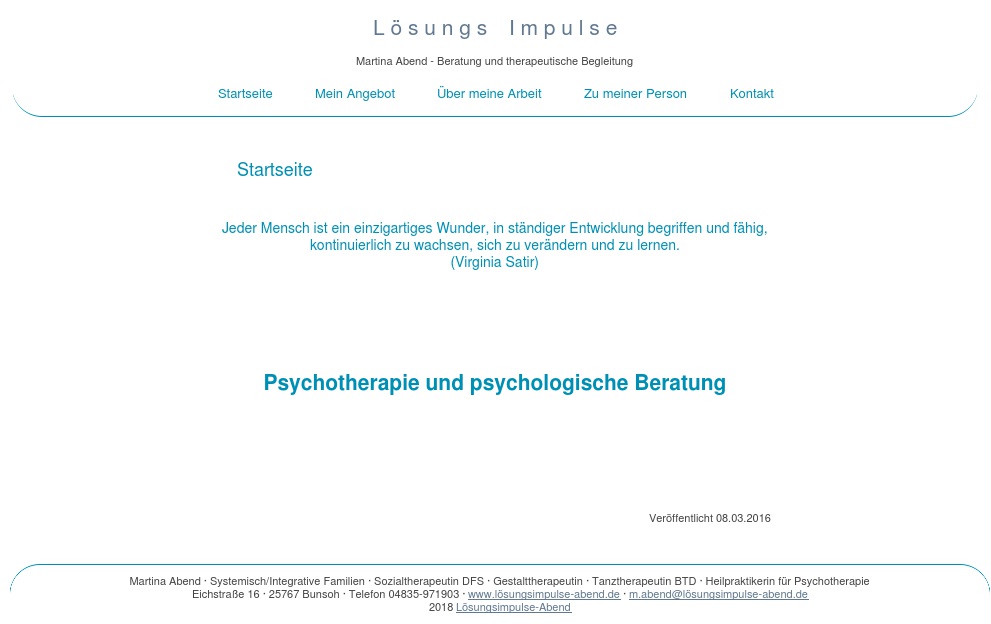 Abend, Martina-Systemische Beratung und Psychotherapie