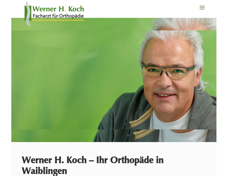 Koch Werner H. Facharzt für Orthopädie