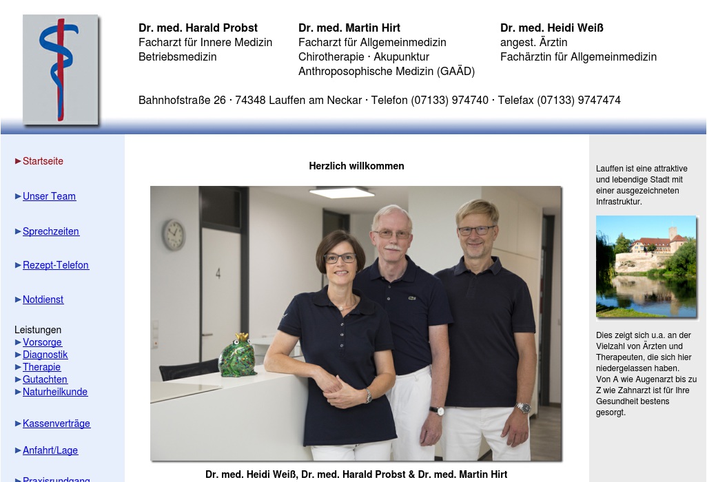 Dr.med. M. Hirt, Dr.med. H. Probst Gemeinschaftspraxis