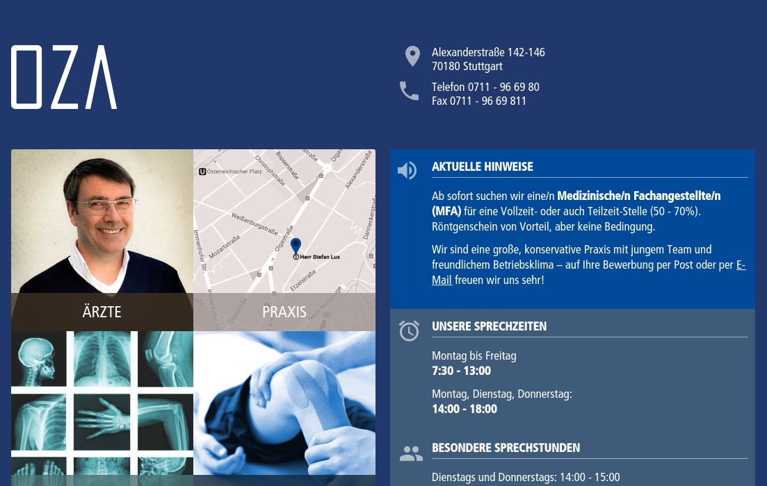 Orthopädisches Zentrum Alexanderstrasse, Lux Stefan